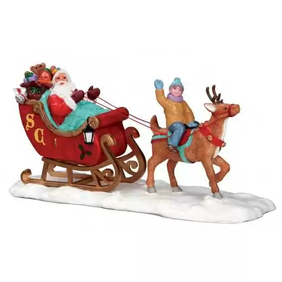 La slitta di Babbo Natale - Santa's Sleigh - Lemax 53210 - Il patio store