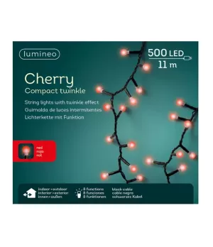 Lumineo Cherry compact catena 500 LED luce rossa - ksd 495579 - Il patio store