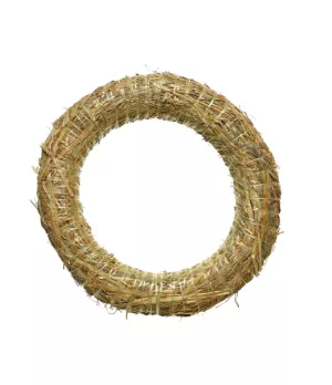 Ghirlanda di paglia Ø 35 cm - Wreath straw Ø 35 cm - ksd 730011 - Il patio store