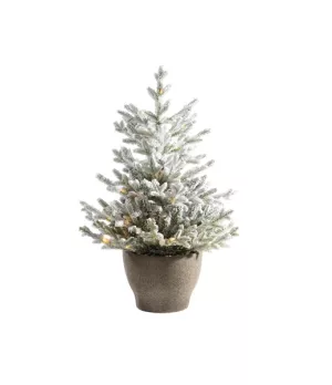 Albero di Natale abete rosso norvegese innevato con vaso H.120 cm - ksd 680297 - Il patio store