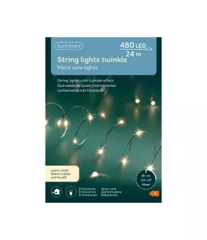 Lumineo catena twinkle effect 480 MicroLED luce bianca calda - ksd 497135 - Il patio store